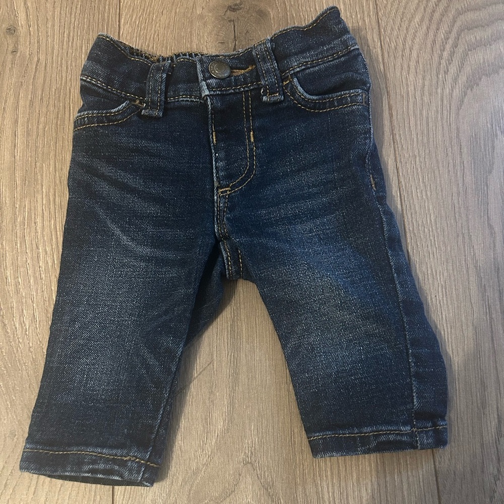 Old Navy denim jeans. Size 0-3 months